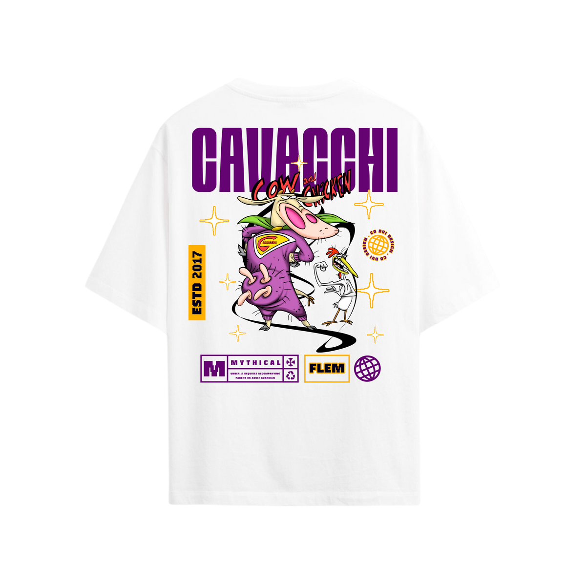T-Shirt Cow and Chicken